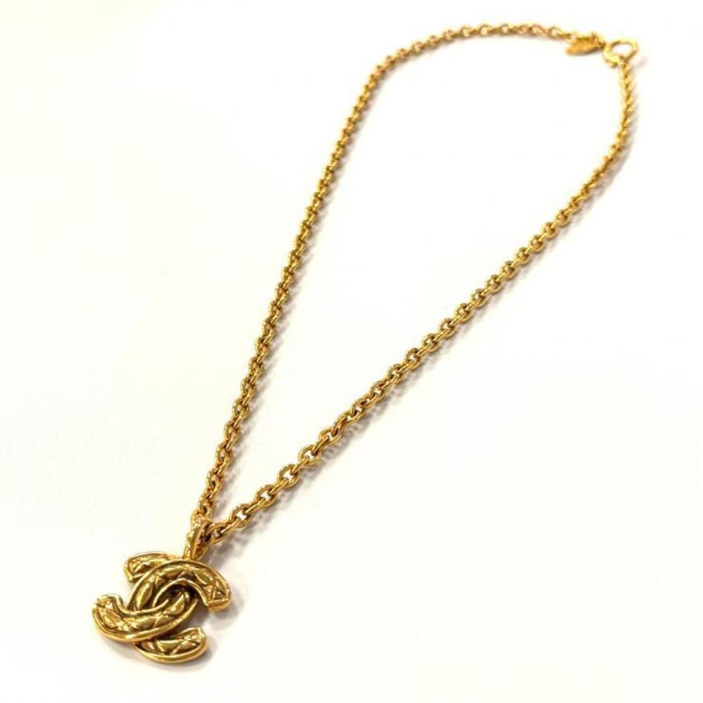 CHANEL Vintage Gold Logo Necklace - Picture 3 of 7